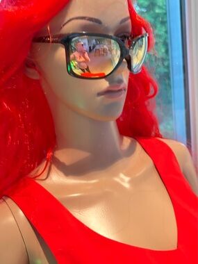 Oakley Black Frame Sunglasses with Mirrored Lenses